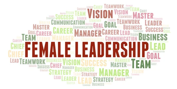 Female Leadership word cloud. Wordcloud made with text only.