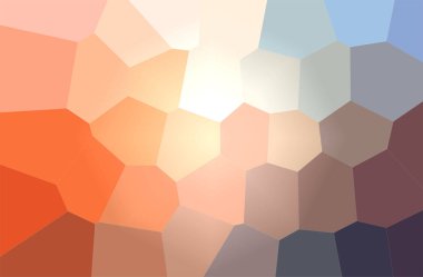 Soyut illüstrasyon kahverengi, turuncu dev altıgen arka plan.