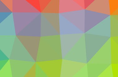 Soyut Yeşil, Pembe, Kırmızı, Sarı, yatay düşük polimer arkaplan. Çok güzel bir çokgen dizaynı. İhtiyaçlarınız için faydalı. 