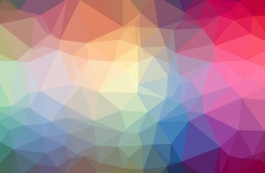 İllüstrasyon Soyut Mavi, yeşil, pembe yatay düşük poli arka plan. Güzel Çokgen tasarım deseni. İhtiyaçlarınız için yararlı. 