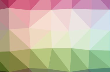 Soyut Yeşil, Pembe, Kırmızı, Sarı, yatay düşük polimer arkaplan. Çok güzel bir çokgen dizaynı. İhtiyaçlarınız için faydalı. 