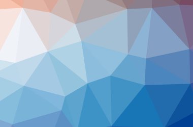 Mavi ve kahverengi yatay düşük poli arka plan resmi. Güzel Çokgen tasarım deseni. İhtiyaçlarınız için yararlı. 