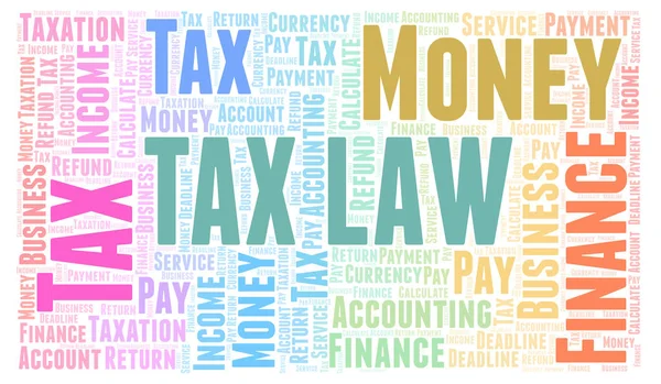 Fiscale Wet Word Cloud Wordcloud Gemaakt Met Alleen Tekst — Stockfoto