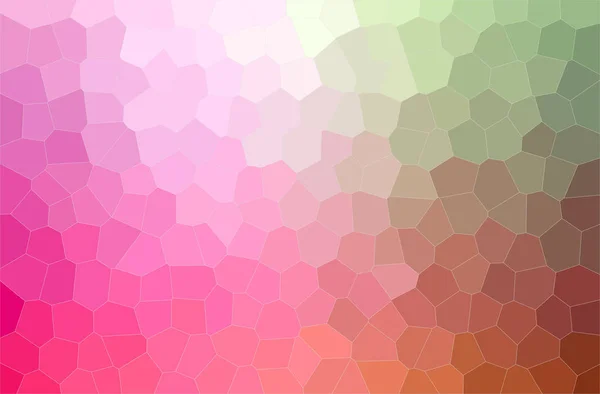 粉红色中间大小的抽象例证六边形背景 — 图库照片
