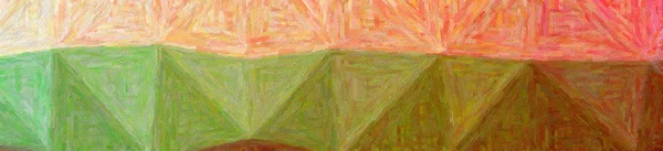 Абстрактна Ілюстрація Зеленого Помаранчевого Барвистого Фону Impasto — стокове фото