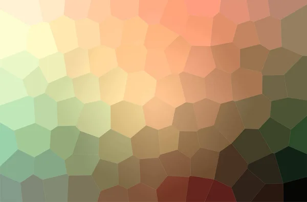 Abstrakt Illustration Orange Big Hexagon Bakgrund — Stockfoto