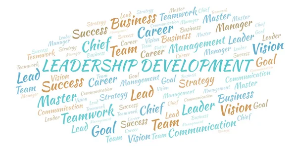 Leadership Development word cloud. Wordcloud made with text only.