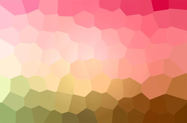 Ilustración Abstracta Fondo Naranja Rosa Rojo Big Hexagon — Foto de Stock