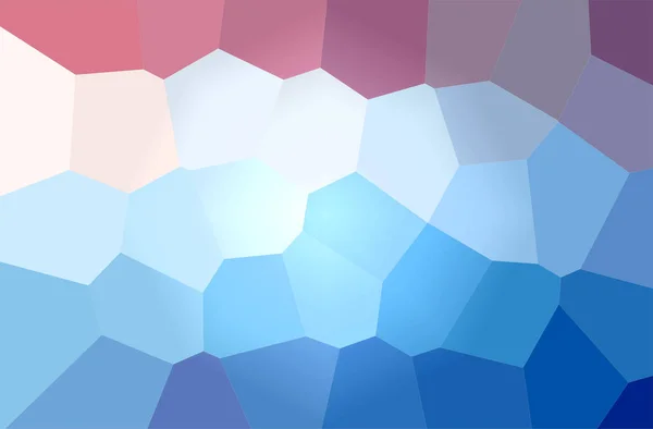 Abstract illustration of blue, green and red Giant Hexagon background.