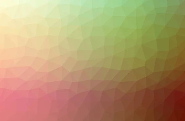 Illustration Abstract Green Orange Horizontal Low Poly Background Beautiful Polygon — Stock Photo, Image