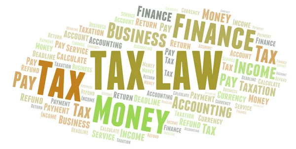 Tax Law word cloud.