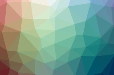 Mavi ve kahverengi yatay düşük Poli arka plan resmi. Güzel çokgen tasarım deseni. 