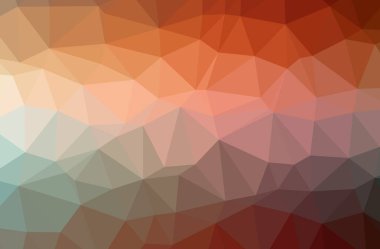 Soyut turuncu yatay düşük Poli arka plan resmi. Güzel çokgen tasarım deseni. 