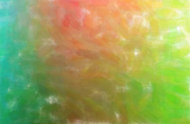 Soyut illüstrasyon kahverengi, yeşil, sarı suluboya arka plan