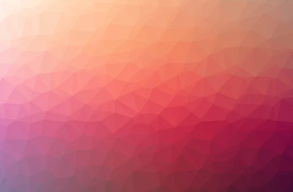 Ilustración de fondo polivinílico horizontal rojo abstracto. Hermoso patrón de diseño polígono . —  Fotos de Stock