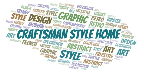 Craftsman Style Home word cloud.