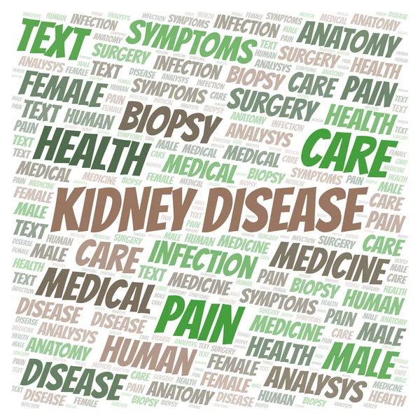 Kidney Disease word cloud.