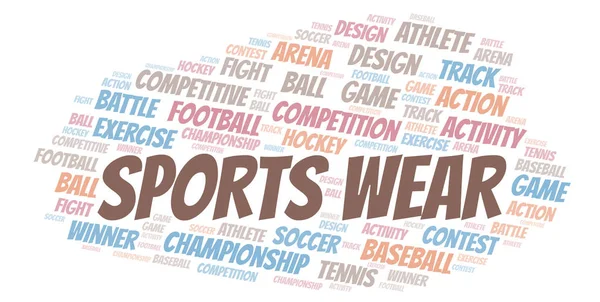 Sports Wear word cloud. — Stok Foto