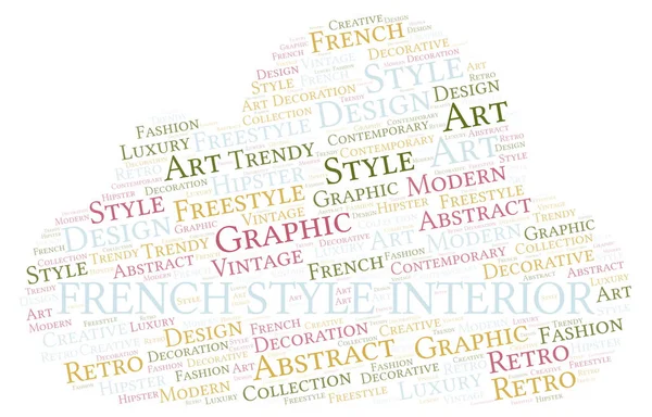 French Style Interior word cloud. — Stock Photo, Image