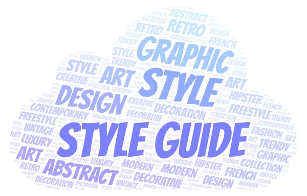 Style Guide Word Cloud Illustration — Stock Photo, Image