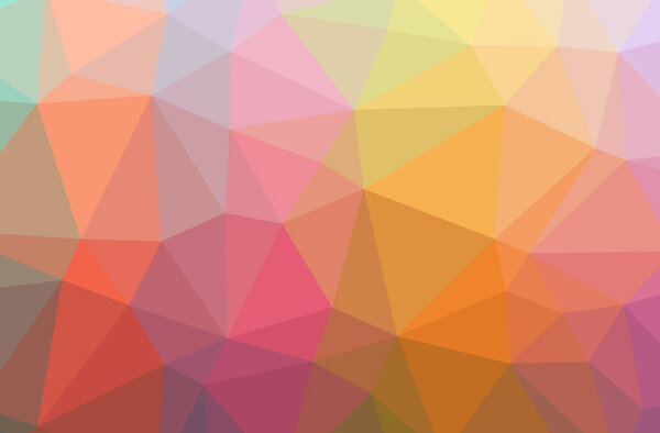 Illustration of abstract Orange, Purple horizontal low poly background. Beautiful polygon design pattern. Useful for your needs.