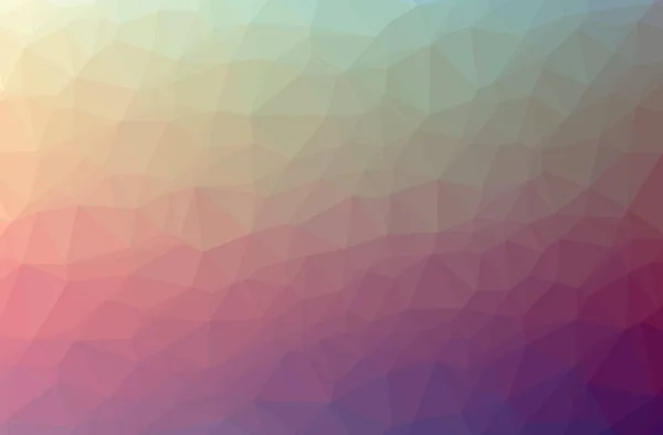 Illustration av abstrakt rosa, gul horisontell låg poly bakgrund. Vackra polygon designmönster. — Stockfoto