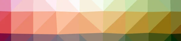 Illustration af abstrakt orange, pink, rød, gul banner lav poly baggrund. Smukke polygon design mønster . - Stock-foto
