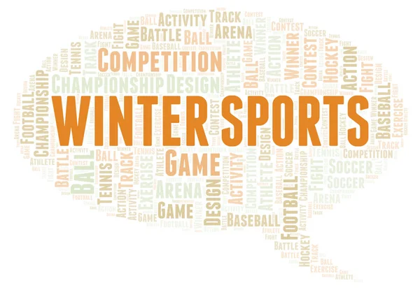 Winter Sports word cloud. — Stock Photo, Image