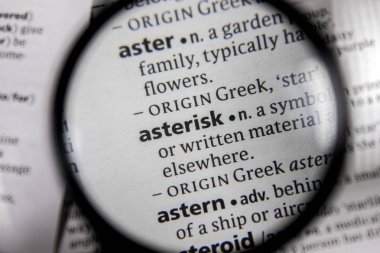 Sözlüğe sözcük veya tümcecik yıldız.