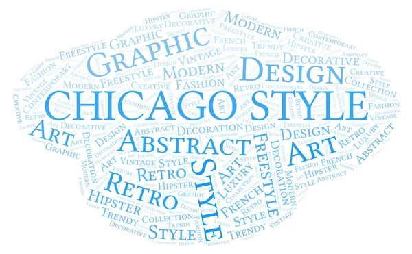 Chicago Style word cloud. — Stock Photo, Image