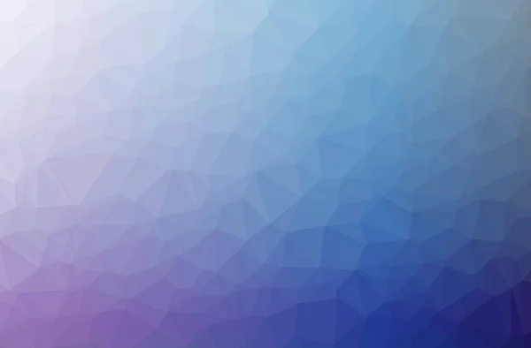 Ilustración de fondo polivinílico horizontal abstracto azul y púrpura. Hermoso patrón de diseño polígono . —  Fotos de Stock