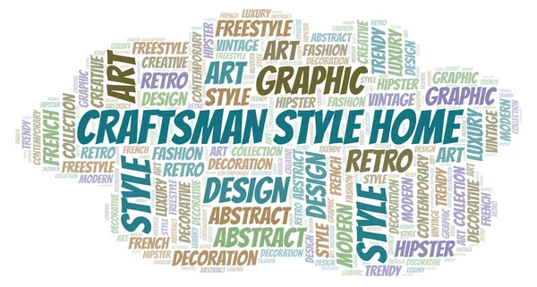 Craftsman Style Home word cloud. — Stock Photo, Image