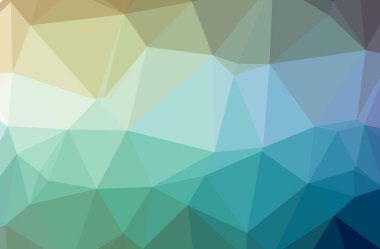 Mavi ve sarı yatay düşük Poli arka plan resmi. Güzel çokgen tasarım deseni. 