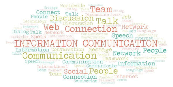 Informatie communicatie word cloud. — Stockfoto