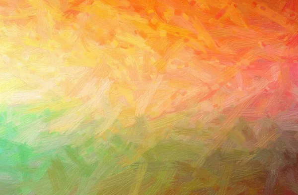 Abstract illustration of orange Bristle Brush Oil Paint background — Stock Photo, Image