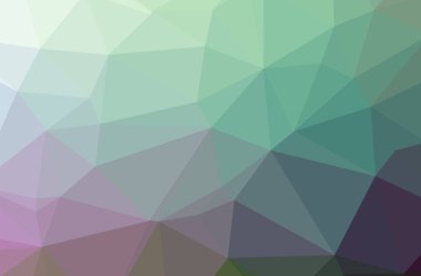 Soyut yeşil yatay düşük Poli arka plan resmi. Güzel çokgen tasarım deseni. 