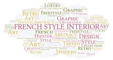 Fransız tarzı iç kelime bulutu.