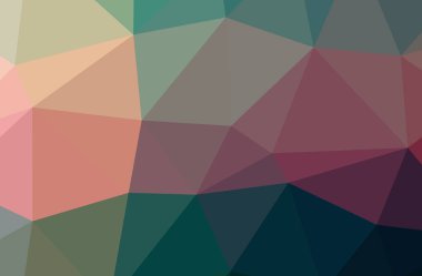 İllüstrasyon soyut mavi, yeşil yatay düşük Poli arka plan. Güzel çokgen tasarım deseni. 