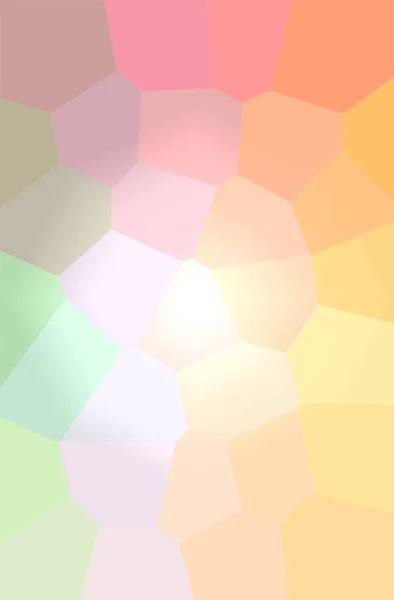 Illustration of creamy giant hexagon vertical background. — Stock Photo, Image