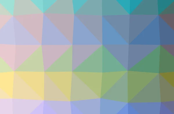Illustration von abstrakten blauen, grünen und gelben horizontalen Low-Poly-Hintergrund. schönes Polygon-Muster. — Stockfoto