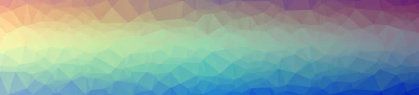 Illustratie van abstracte blauw, rood en groen banner laag poly achtergrond. Mooie veelhoek ontwerppatroon. — Stockfoto