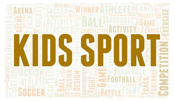 Kids Sport word cloud. — Stockfoto