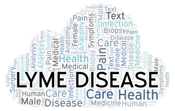 Lyme Disease word cloud.
