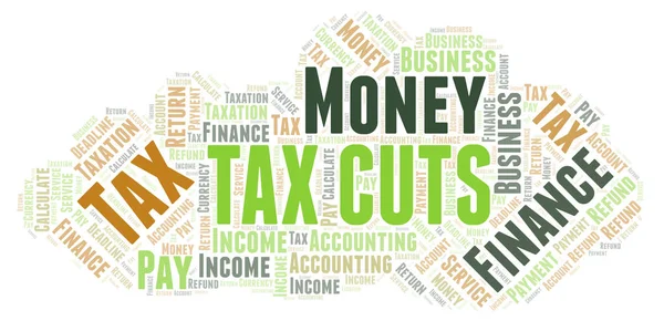 Tax Cuts word cloud.