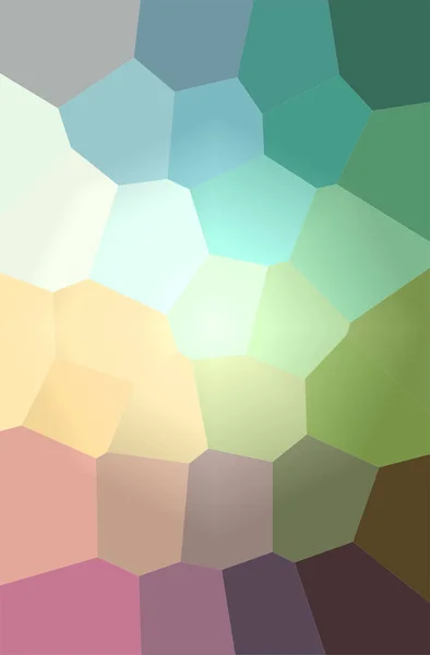 Ilustración abstracta del fondo verde del hexágono gigante — Foto de Stock