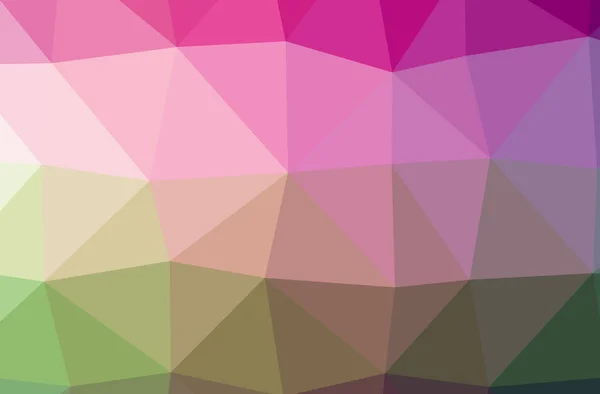 Illustration von abstrakten grünen, rosa horizontalen Low-Poly-Hintergrund. schönes Polygon-Muster. — Stockfoto