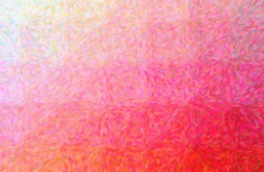 Kırmızı Empresyonist Pointlizm arkaplanının soyut çizimi.