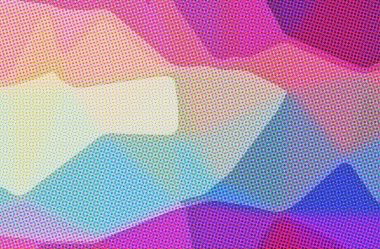 Pembe illüstrasyon soyut, nokta arka plan sarı.