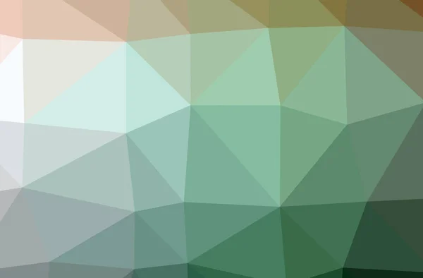 Illustration Abstract Green Horizontal Low Poly Background Beautiful Polygon Design — Stock Photo, Image