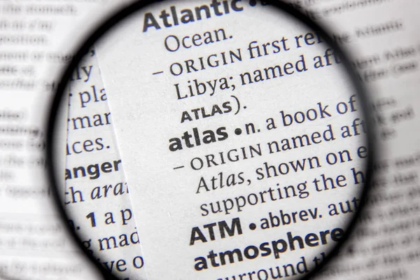 Szó Vagy Kifejezés Atlas Egy Szótár Könyv — Stock Fotó